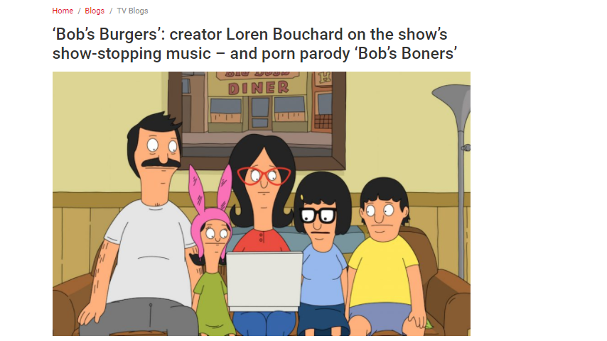 854px x 481px - Bob's Burgers': creator Loren Bouchard on the show's show ...